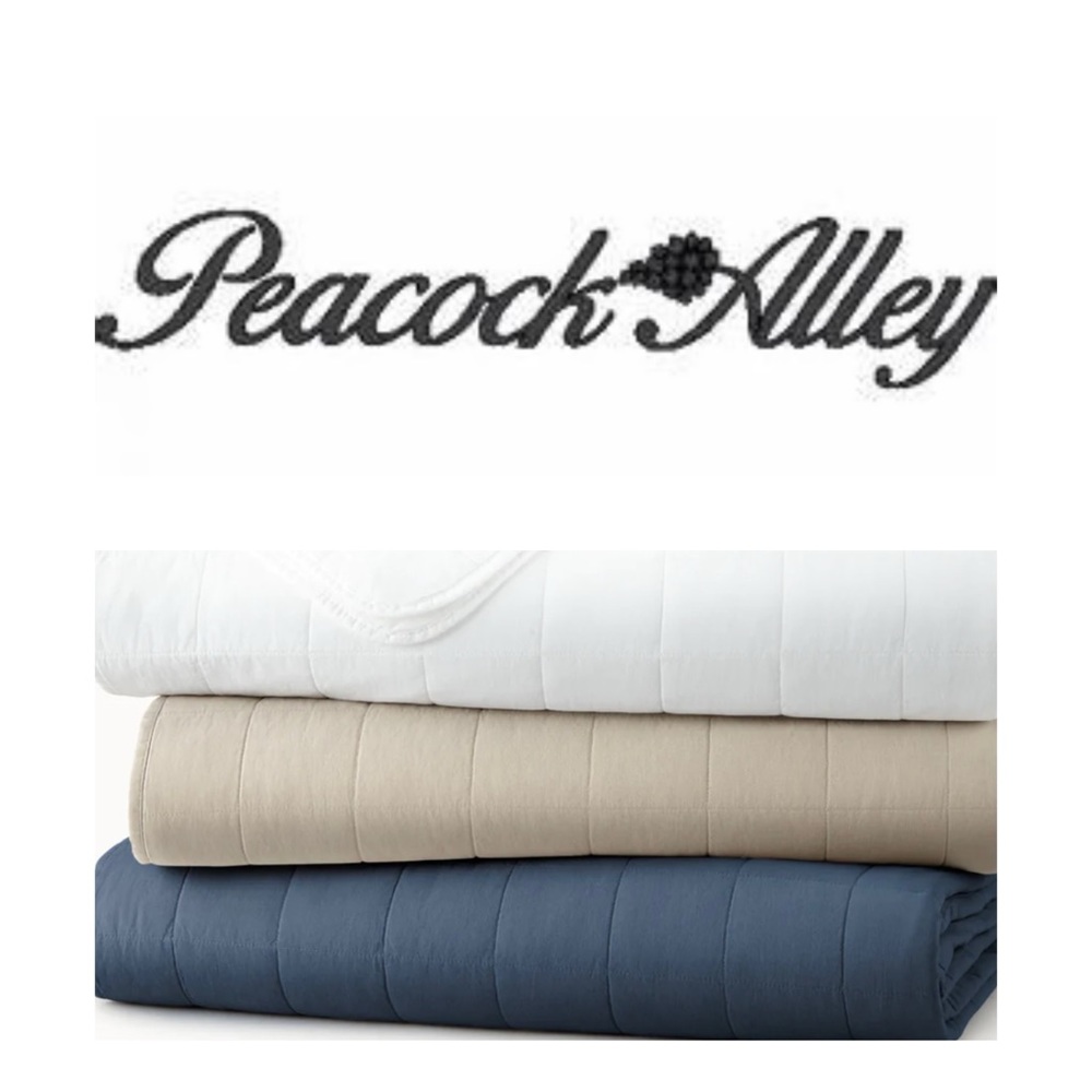 Peacock alley, nwt, queen, square coverlet, dune